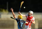 31 October 2015; Colm Cronin, Cuala, in action against Rob Hardy, St Jude's. Dublin County Senior Hurling Championship Final, Cuala v St Jude's. Parnell Park, Donnycarney, Dublin. Picture credit: Piaras Ó Mídheach / SPORTSFILE