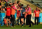 31 October 2015; Joe McManus, St Jude's, leaves the field after being sent off in the second half. Dublin County Senior Hurling Championship Final, Cuala v St Jude's. Parnell Park, Donnycarney, Dublin. Picture credit: Piaras Ó Mídheach / SPORTSFILE