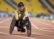 31 October 2015; Ireland's John McCarthy, from Dunmanway, Co. Cork, finishes the Men's 400m T51 final. IPC Athletics World Championships. Doha, Qatar. Picture credit: Marcus Hartmann / SPORTSFILE