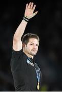 31 October 2015; New Zealand captain Richie McCaw after receiving his medal. 2015 Rugby World Cup Final, New Zealand v Australia. Twickenham Stadium, Twickenham, London, England. Picture credit: Stephen McCarthy / SPORTSFILE
