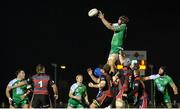 31 Ocotber 2015; Aly Muldowney, Connacht, rises highest to claim a lineout. Guinness PRO12, Round 6, Connacht v Edinburgh. Sportsground, Galway. Picture credit: Sam Barnes / SPORTSFILE