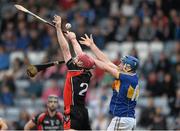 1 November 2015; Paul Roche, Oulart the Ballagh, in action against Willie Hyland, Clough Ballacolla. AIB Leinster GAA Hurling Senior Club Championship, Quarter-Final, Clough Ballacolla v Oulart the Ballagh. O'Moore Park, Portlaoise, Co. Laois. Picture credit: David Maher / SPORTSFILE