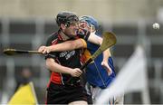 1 November 2015; Peter Sutton, Oulart the Ballagh, in action against Lee Cleere, Clough Ballacolla. AIB Leinster GAA Hurling Senior Club Championship, Quarter-Final, Clough Ballacolla v Oulart the Ballagh. O'Moore Park, Portlaoise, Co. Laois. Picture credit: David Maher / SPORTSFILE