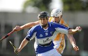 4 July 2009; John Brophy, Laois, in action against Neil McGarry, Antrim. GAA Hurling All-Ireland Senior Championship, Phase 1, Laois v Antrim, O'Moore Park, Portlaoise, Co. Laois. Picture credit: Stephen McCarthy / SPORTSFILE