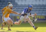 4 July 2009; Eoin Costelloe, Laois, in action against Aaron Graffin, Antrim. GAA Hurling All-Ireland Senior Championship, Phase 1, Laois v Antrim, O'Moore Park, Portlaoise, Co. Laois. Picture credit: Stephen McCarthy / SPORTSFILE