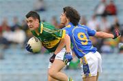 5 July 2009; Jack Sherwood, Kerry, in action against Eddie Kendrick, Tipperary. ESB Munster Minor Football Championship Final, Kerry v Tipperary, Pairc Ui Chaoimh, Cork. Picture credit: Diarmuid Greene / SPORTSFILE