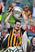 5 July 2009; Kilkenny captain Canice Maher lifts the cup. ESB Leinster Minor Hurling Championship Final, Kilkenny v Wexford, Croke Park, Dublin. Picture credit: David Maher / SPORTSFILE