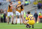 5 July 2009; Niall Murphy, Wexford, watches as Kilkenny players celebrate at the final whistle. ESB Leinster Minor Hurling Championship Final, Kilkenny v Wexford, Croke Park, Dublin. Picture credit: Matt Browne / SPORTSFILE