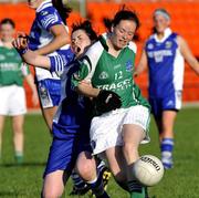 4 July 2009; Sharon Little, Fermanagh, in action against Aisling Doonan, Cavan. TG4 Ladies Football Ulster Intermediate Championship Final, Cavan v Fermanagh, Athletic Grounds, Armagh. Picture credit: Michael Cullen / SPORTSFILE