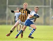 1 November 2015; Dan O'Sullivan, St Mary's, in action against Colm Stapleton, Upperchurch Drombane. AIB Munster GAA Intermediate Club Football Championship Quarter-Final, Upperchurch Drombane, Tipperary, v St Mary's, Kerry. Leahy Park, Cashel, Co. Tipperary. Picture credit: Stephen McCarthy / SPORTSFILE