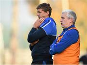 1 November 2015; St Mary's manager Maurice Fitzgerald and selector Seamus Fitzgerald, right. AIB Munster GAA Intermediate Club Football Championship Quarter-Final, Upperchurch Drombane, Tipperary, v St Mary's, Kerry. Leahy Park, Cashel, Co. Tipperary. Picture credit: Stephen McCarthy / SPORTSFILE