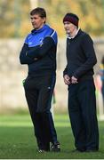 1 November 2015; St Mary's manager Maurice Fitzgerald and selector James O'Sullivan, right. AIB Munster GAA Intermediate Club Football Championship Quarter-Final, Upperchurch Drombane, Tipperary, v St Mary's, Kerry. Leahy Park, Cashel, Co. Tipperary. Picture credit: Stephen McCarthy / SPORTSFILE
