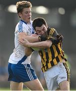 1 November 2015; Michael Ryan, Upperchurch Drombane, in action against Aidan Walsh, St Mary's. AIB Munster GAA Intermediate Club Football Championship Quarter-Final, Upperchurch Drombane, Tipperary, v St Mary's, Kerry. Leahy Park, Cashel, Co. Tipperary. Picture credit: Stephen McCarthy / SPORTSFILE