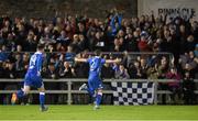 2 November 2015; Shaun Kelly, Limerick FC, no.2, celebrates after scoring his side's first goal. SSE Airtricity League Promotion / Relegation Play-off, First Leg, Limerick FC v Finn Harps. Marketsfield, Limerick Picture credit: Diarmuid Greene / SPORTSFILE