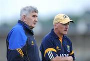 4 July 2009; Wicklow manager Mick O'Dwyer and assistant manager Arthur French during the game. GAA Football All-Ireland Senior Championship Qualifier, Round 1, Wicklow v Fermanagh, County Grounds, Aughrim, Co. Wicklow. Picture credit: Matt Browne / SPORTSFILE