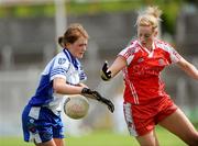 5 July 2009; Nicola Fahy, Monaghan, in action against Shannon Quinn, Tyrone. TG4 Ladies Football Ulster Senior Championship Final, Monaghan v Tyrone, Breffini Park, Cavan. Picture credit: Oliver McVeigh / SPORTSFILE