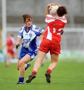 5 July 2009; Nicola Fahy, Monaghan, in action against Carol Dooher, Tyrone. TG4 Ladies Football Ulster Senior Championship Final, Monaghan v Tyrone, Breffini Park, Cavan. Picture credit: Oliver McVeigh / SPORTSFILE
