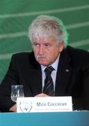 4 July 2009; Milo Corcoran, FAI chairman of the international committee, during the 2009 Football Association of Ireland AGM. Hillgrove Hotel, Monaghan. Picture credit: Oliver McVeigh / SPORTSFILE
