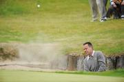 10 July 2009; Leslie Walker, Dundalk Golf Club, plays from the bunker onto the 3rd green during the Ladbrokes.com Irish PGA Championship. European Club, Brittas Bay, Co. Wicklow. Picture credit: Matt Browne / SPORTSFILE