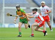 11 July 2009; Niall Campbell, Donegal, in action against Conor Grogan and David Lavery, right, Tyrone. Lory Meagher Cup Final, Tyrone v Donegal, Croke Park, Dublin. Picture credit: Brian Lawless / SPORTSFILE