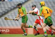11 July 2009; Joe Boyle, Donegal, in action against Garry Fox, Tyrone. Lory Meagher Cup Final, Tyrone v Donegal, Croke Park, Dublin. Picture credit: Brian Lawless / SPORTSFILE