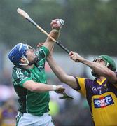 11 July 2009; Stephen Lucey, Limerick, in action against Stephen Banville, Wexford. GAA Hurling All-Ireland Senior Championship, Phase 2, Wexford v Limerick, Wexford Park, Wexford. Picture credit: Matt Browne / SPORTSFILE