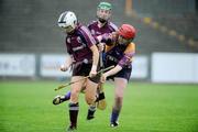 11 July 2009; Regina Glynn, Galway, in action against Rose-Marie Breen, Wexford. Gala Senior Camogie Championship, Group 2, Round 2, Wexford Park, Wexford. Picture credit: Matt Browne / SPORTSFILE