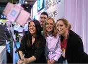 4 November 2015; Roisin Glynn, John Carey, Alice Grant, AIB Consumer Marketing, Nuala Kroondijk during Day 2 of the 2015 Web Summit in the RDS, Dublin, Ireland. Picture credit: Ray McManus / SPORTSFILE