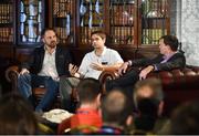 4 November 2015; From left to right, Patrick Kalaher, Frog Design, George Yianni, Philips, and Jim Hunter, Greenwave Systems, on the Society Stage during Day 2 of the 2015 Web Summit in the RDS, Dublin, Ireland. Picture credit: Diarmuid Greene / SPORTSFILE / Web Summit