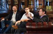4 November 2015; From right to left, Jim Hunter, Greenwave Systems, George Yianni, Philips, and Patrick Kalaher, Frog Design, on the Society Stage during Day 2 of the 2015 Web Summit in the RDS, Dublin, Ireland. Picture credit: Diarmuid Greene / SPORTSFILE / Web Summit