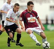 17 July 2009; John Russell, Galway United, in action against Tiernan Mulenna, Dundalk. League of Ireland Premier Division, Galway United v Dundalk, Terryland Park, Galway. Picture credit: Ray Ryan / SPORTSFILE