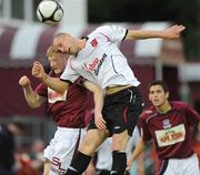 17 July 2009; Paul Sinnott, Galway United, in action against Kevin McKinley, Dundalk. League of Ireland Premier Division, Galway United v Dundalk, Terryland Park, Galway. Picture credit: Ray Ryan / SPORTSFILE