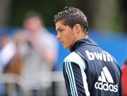 18 July 2009; Real Madrid's Cristiano Ronaldo arriving before squad training. Real Madrid pre-season squad training, Carton House, Maynooth, Co. Kildare. Picture credit: David Maher / SPORTSFILE