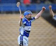 18 July 2009; Eoin Costelloe, Laois, celebrates after scoring his side's first goal. GAA All-Ireland Senior Hurling Championship, Phase 3, Laois v Limerick, Semple Stadium, Thurles, Co. Tipperary. Picture credit: Brian Lawless / SPORTSFILE