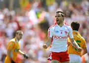 19 July 2009; Tyrone's Ryan McMenamin celebrates scoring his side's first point. GAA Football Ulster Senior Championship Final, Tyrone v Antrim, St Tighearnach's Park, Clones, Co. Monaghan. Picture credit: Brian Lawless / SPORTSFILE