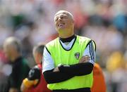 19 July 2009; Antrim manager Liam Bradley reacts to a Tyrone score. GAA Football Ulster Senior Championship Final, Tyrone v Antrim, St Tighearnach's Park, Clones, Co. Monaghan. Picture credit: Brian Lawless / SPORTSFILE