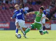 19 July 2009; Lee Martin, Ipswich Town, in action against Timmy Kiely, Cork City. Soccer Friendly, Cork City v Ipswich Town, Turners Cross, Cork. Picture credit: Matt Browne / SPORTSFILE
