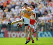 19 July 2009; Niall McKeever, Antrim, in action against Sean Cavanagh, Tyrone. GAA Football Ulster Senior Championship Final, Tyrone v Antrim, St Tighearnach's Park, Clones, Co. Monaghan. Picture credit: Brian Lawless / SPORTSFILE