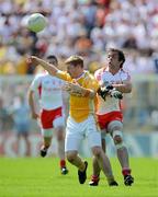 19 July 2009; Terry O'Neill, Antrim, in action against Joe McMahon, Tyrone. GAA Football Ulster Senior Championship Final, Tyrone v Antrim, St Tighearnach's Park, Clones, Co. Monaghan. Picture credit: Brian Lawless / SPORTSFILE