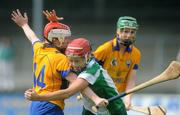 18 July 2009; Aoifa Sheehan, Limerick, in action against Claire Commane, Clare. Gala Senior Camogie Championship, Group 2, Round 3, Clare v Limerick, Cusack Park, Ennis, Co. Clare. Picture credit: Diarmuid Greene / SPORTSFILE