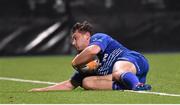 5 November 2015; Charlie Rock, Leinster A, scores the second try against Connacht Eagles. Interprovincial Fixture, Leinster A v Connacht Eagles. Donnybrook Stadium, Donnybrook, Dublin. Picture credit: Matt Browne / SPORTSFILE