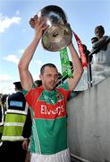 19 July 2009; Mayo captain Trevor Mortimer celebrates with the cup after the game. GAA Football Connacht Senior Championship Final, Galway v Mayo, Pearse Stadium, Salthill, Galway. Picture credit: Diarmuid Greene / SPORTSFILE