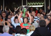 19 July 2009; Mayo captain Trevor Mortimer lifts the cup. GAA Football Connacht Senior Championship Final, Galway v Mayo, Pearse Stadium, Salthill, Galway. Picture credit: Diarmuid Greene / SPORTSFILE