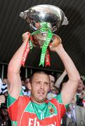 19 July 2009; The Mayo captain Trevor Mortimer lifts the the Brendan Nestor Cup. GAA Football Connacht Senior Championship Final, Galway v Mayo, Pearse Stadium, Salthill, Galway. Picture credit: Ray McManus / SPORTSFILE