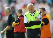 19 July 2009; Antrim manager Liam Bradley in the final moments of the match. GAA Football Ulster Senior Championship Final, Tyrone v Antrim, St Tighearnach's Park, Clones, Co. Monaghan. Picture credit: Brian Lawless / SPORTSFILE