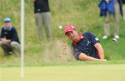 22 July 2009; Padraig Harrington plays out of the bunker on the third hole. The Lough Erne Challenge 2009, Faldo Championship Course, Lough Erne Golf Resort, Enniskillen, Co. Fermanagh. Picture credit: Oliver McVeigh / SPORTSFILE