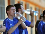 22 July 2009; St Patrick's Athletic's Andy Haran and Damian Lynch take on fluids after squad training ahead of their Europa League, 2nd Qualifying Round, 2nd leg, game against Valetta on Thursday. Centenary Stadium, Ta' Qali, Malta. Picture credit: John Barrington / SPORTSFILE