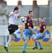 24 July 2009; Robbie Clarke, Drogheda United, in action against Ger Rowe, Dundalk. League of Ireland Premier Division, Dundalk v Drogheda United, Oriel Park, Dundalk, Co. Louth. Picture credit: David Maher / SPORTSFILE