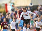 24 July 2009; Chris Turner, Dundalk, in action against Paul Crokley, Drogheda United. League of Ireland Premier Division, Dundalk v Drogheda United, Oriel Park, Dundalk, Co. Louth. Picture credit: David Maher / SPORTSFILE