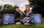 21 July 2009; Kathryn Thomas and Martin King pictured at the launch of a new initiative to raise funds for Special Olympics Ireland and promote free electrical recycling. WEEE Ireland has developed a special reusable shopping bag which will be available in Mace stores nationwide. All proceeds from the sale of the bag will go to support the life changing work of Special Olympics Ireland. Stephen's Green, Dublin. Photo by Sportsfile